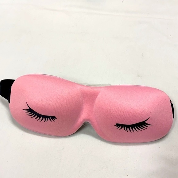 Sleep Mask Pink Satin - Picture 2 of 8